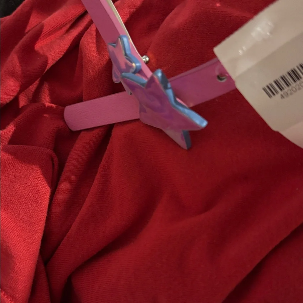 Girls Pink Belt with Star Detail small brand new